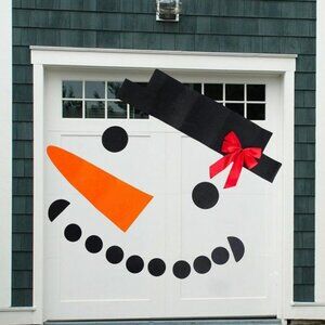 Christmas Snowman Felt Garage Door Decoration Kit